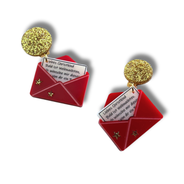 Ohrringe Brief ans Christkind