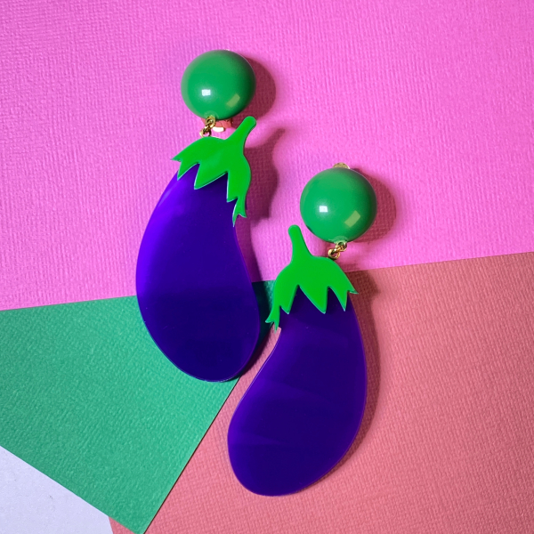 Ohrringe Aubergina