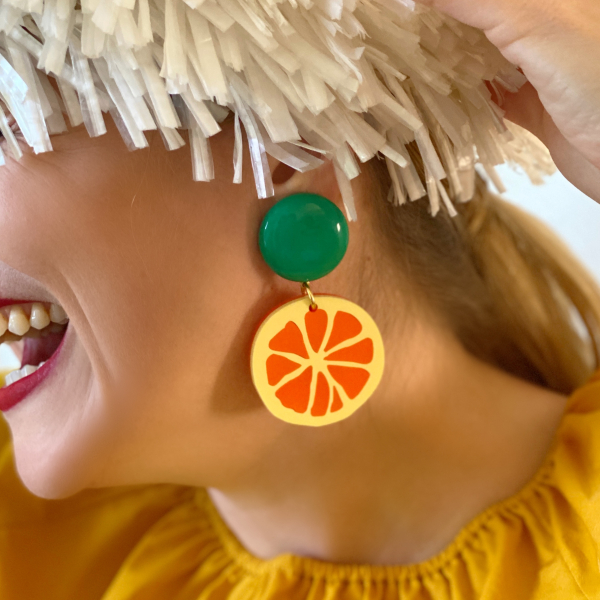 Ohrringe Orangina